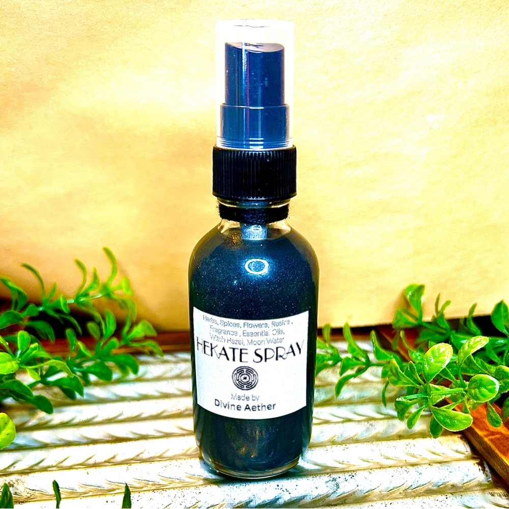 Hekate Goddess Ritual Spray Handmade Herbs Spices Flowers infused with